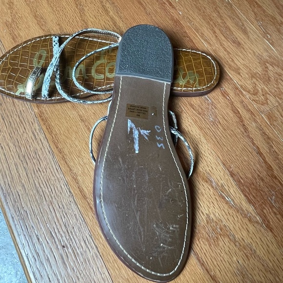 Sam Edelman Gillian Snake Print Flat Sandal, Size 9 - Picture 8 of 10